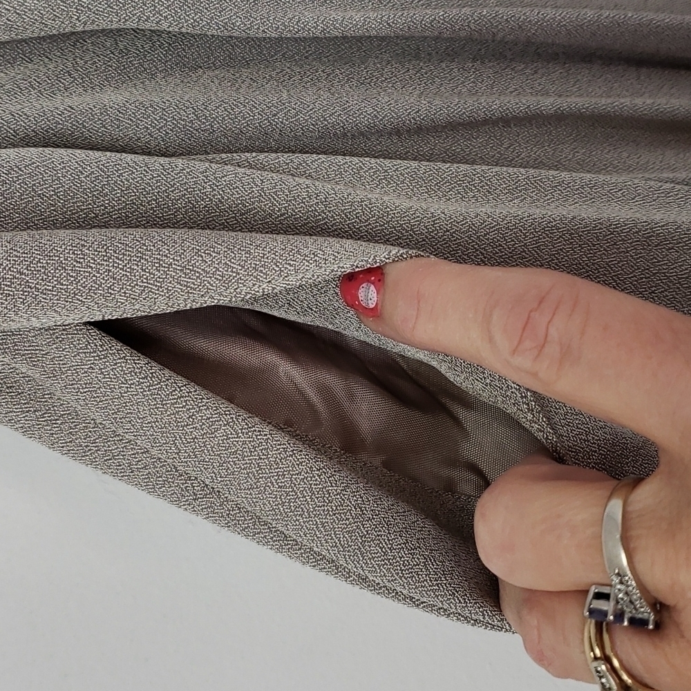 Vintage 90s Jaclyn Smith Signature Satin Dress Party Trousers L NWT Deadstock - Picture 5 of 16